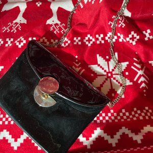 Vintage Miss Lewis Patent Leather Shoulder Bag